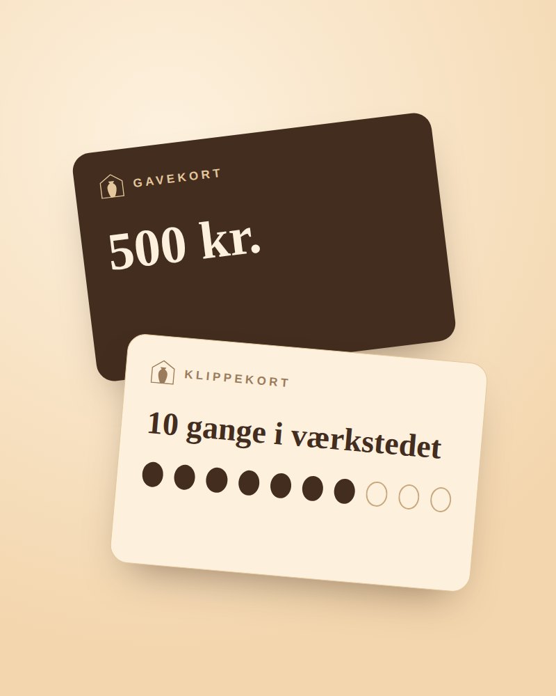 Gavekort og klippekort til House of Art